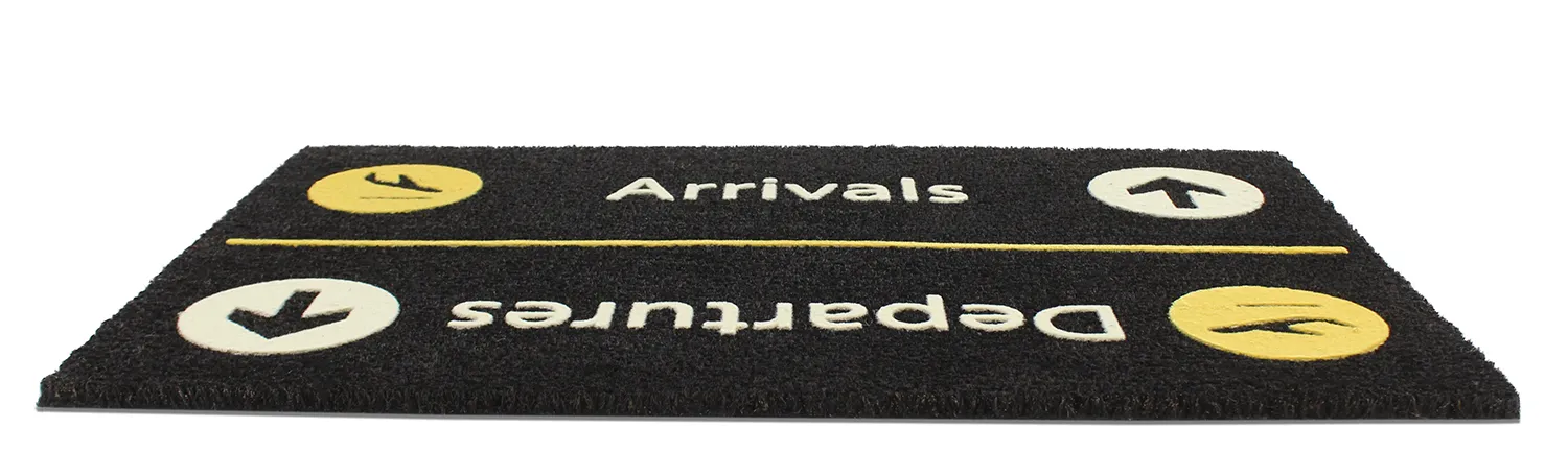 Deurmat - Airport (zwart)