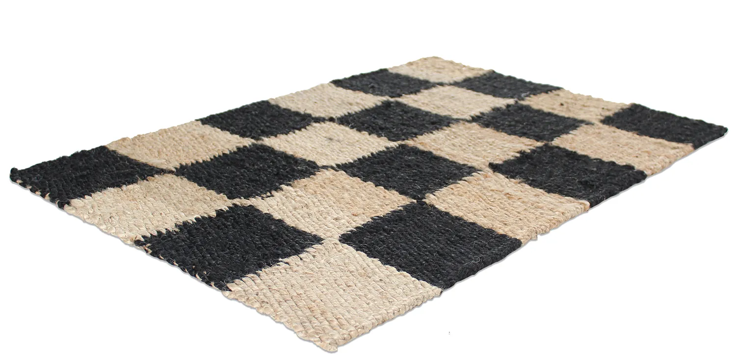 Deurmat - Eloise (natuur/zwart)