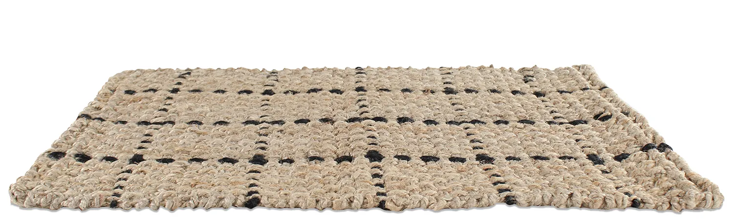 Deurmat - Esther (natuur/zwart)