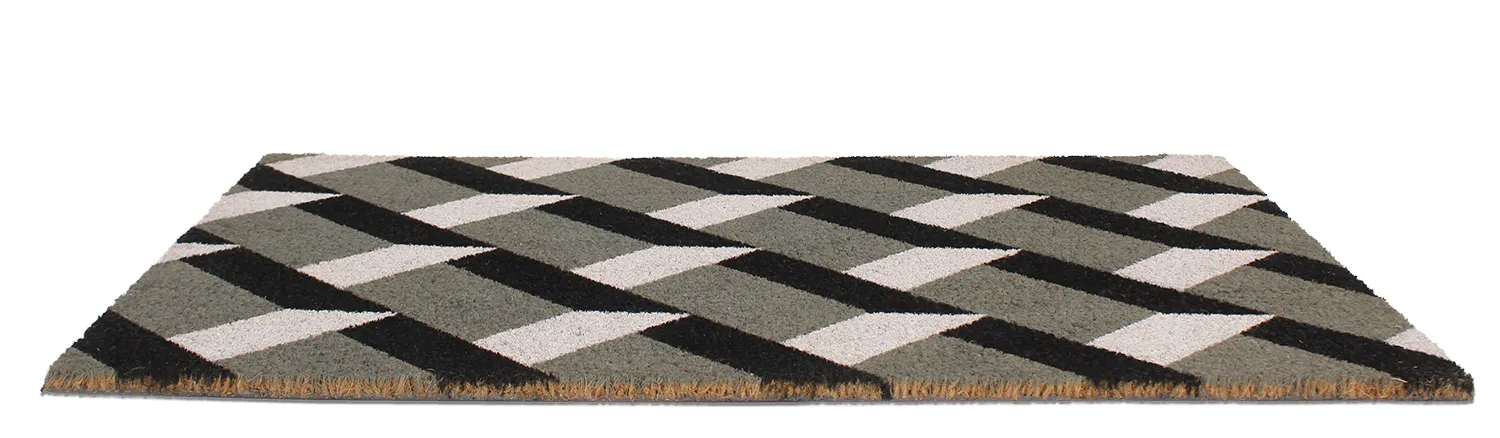 Deurmat - Paisley (grijs)