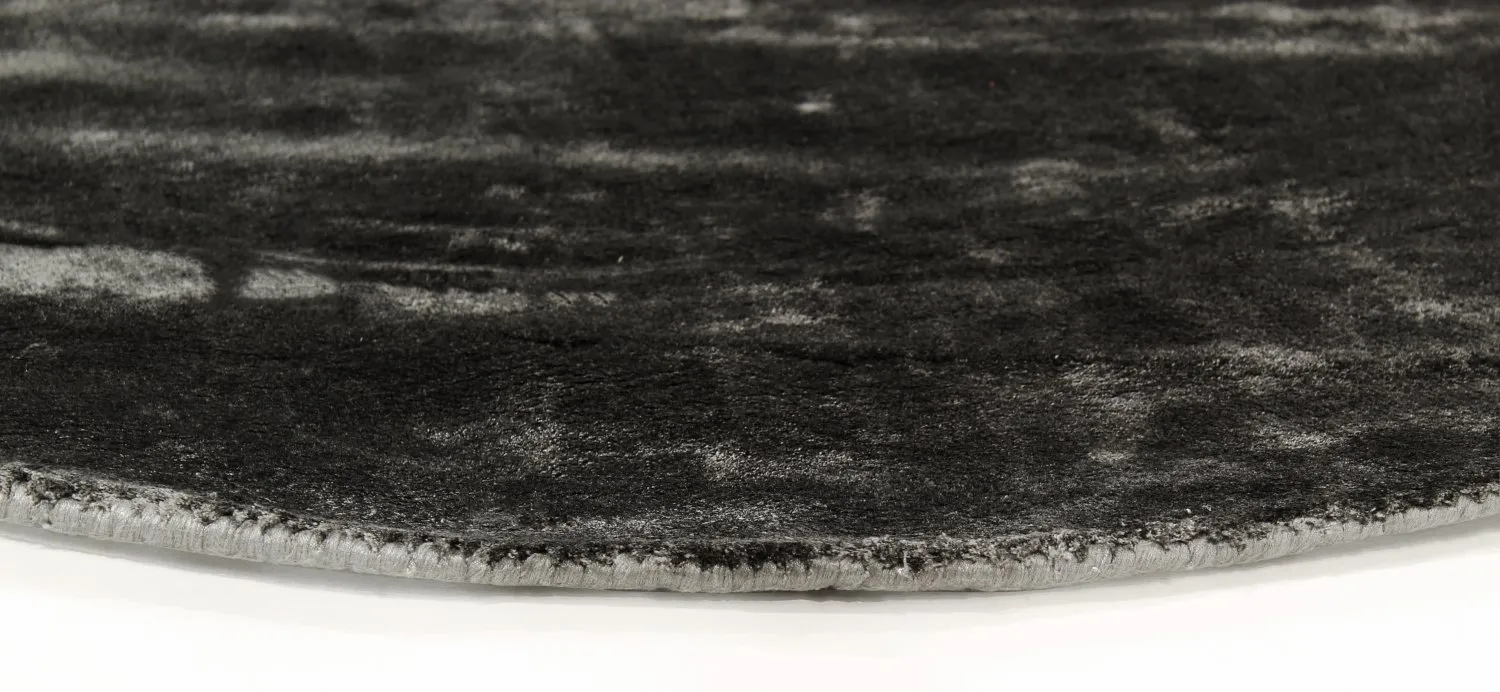 Rond vloerkleed - Jodhpur Special Luxury Edition (zwart)