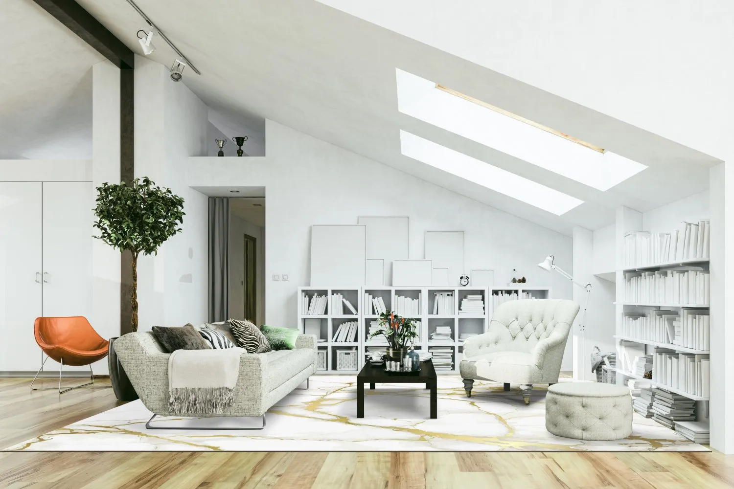 Wilton - Cesina (stone/wit/goud)