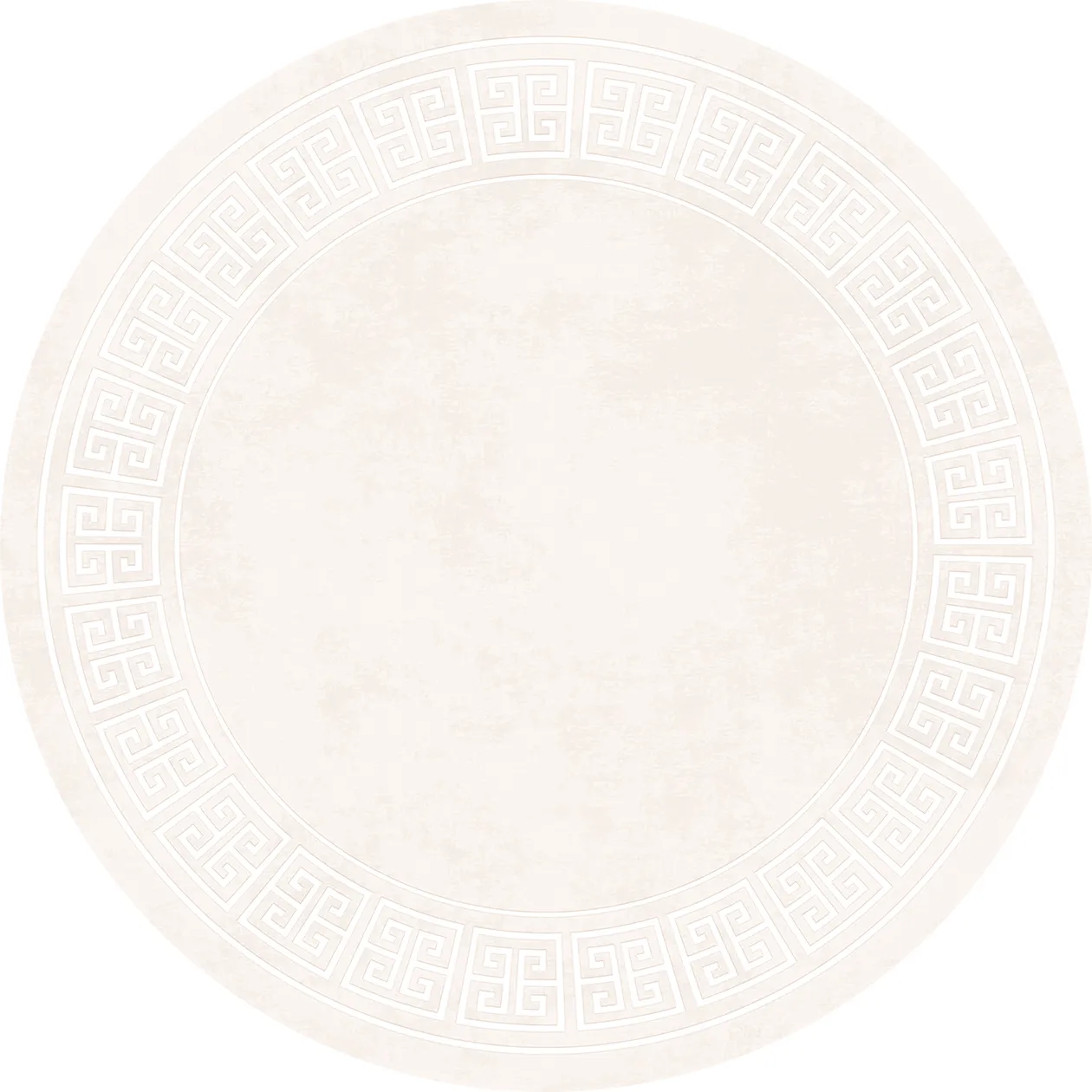 Rond vloerkleed - Kuba (beige)