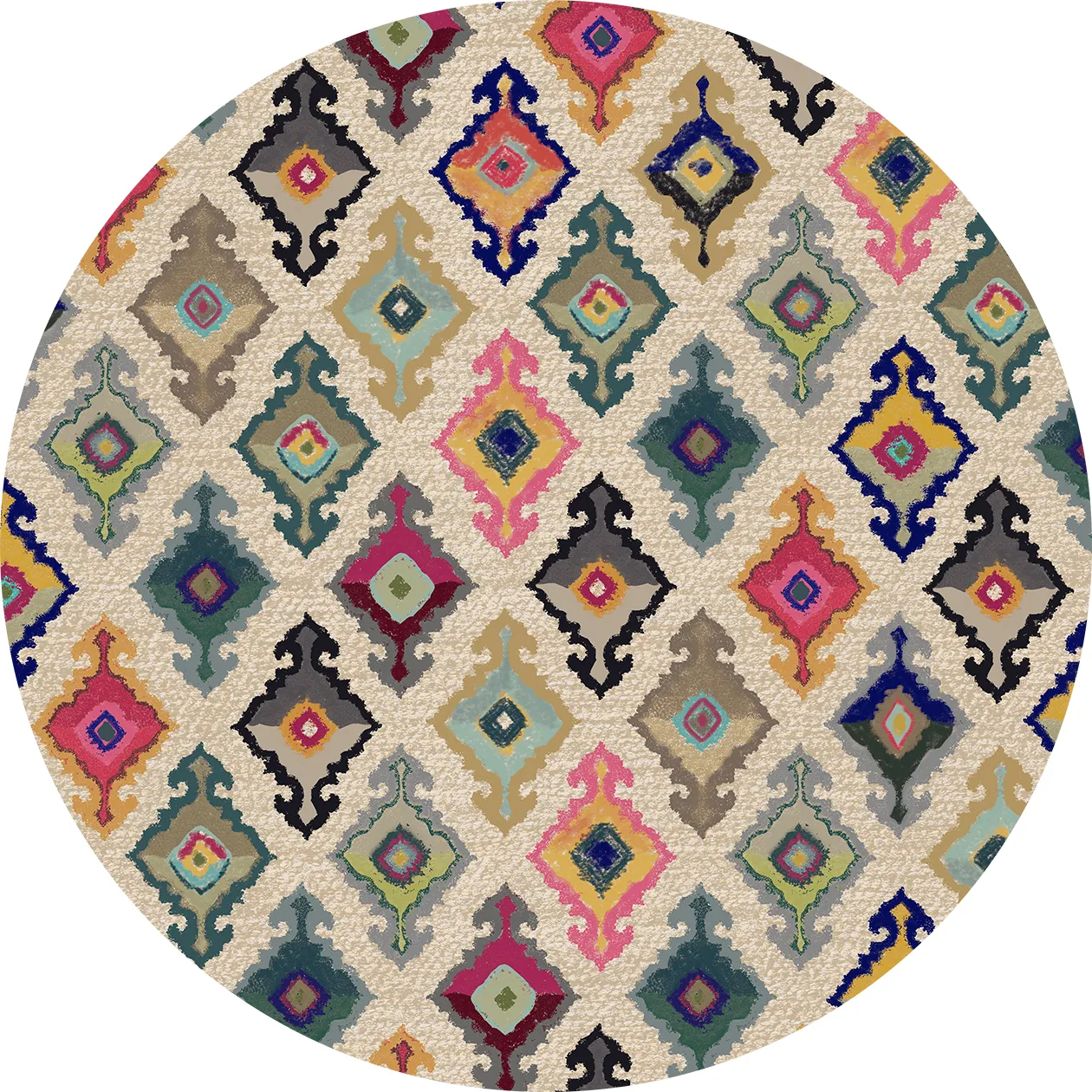 Rond vloerkleed - Isparta (multi)