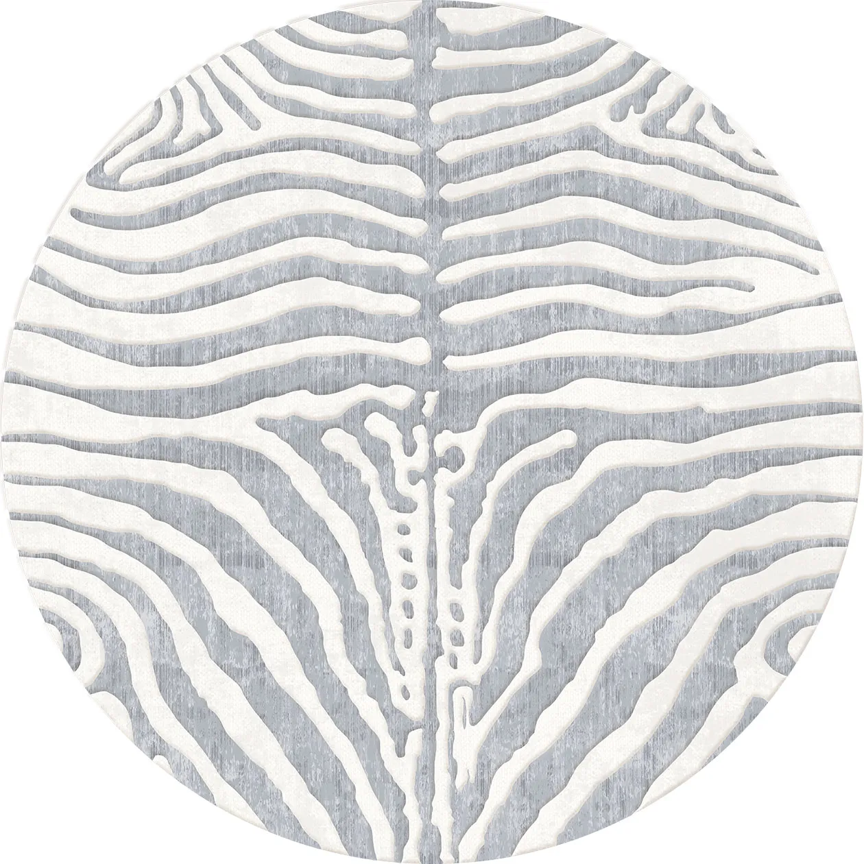 Rond vloerkleed - Zebra