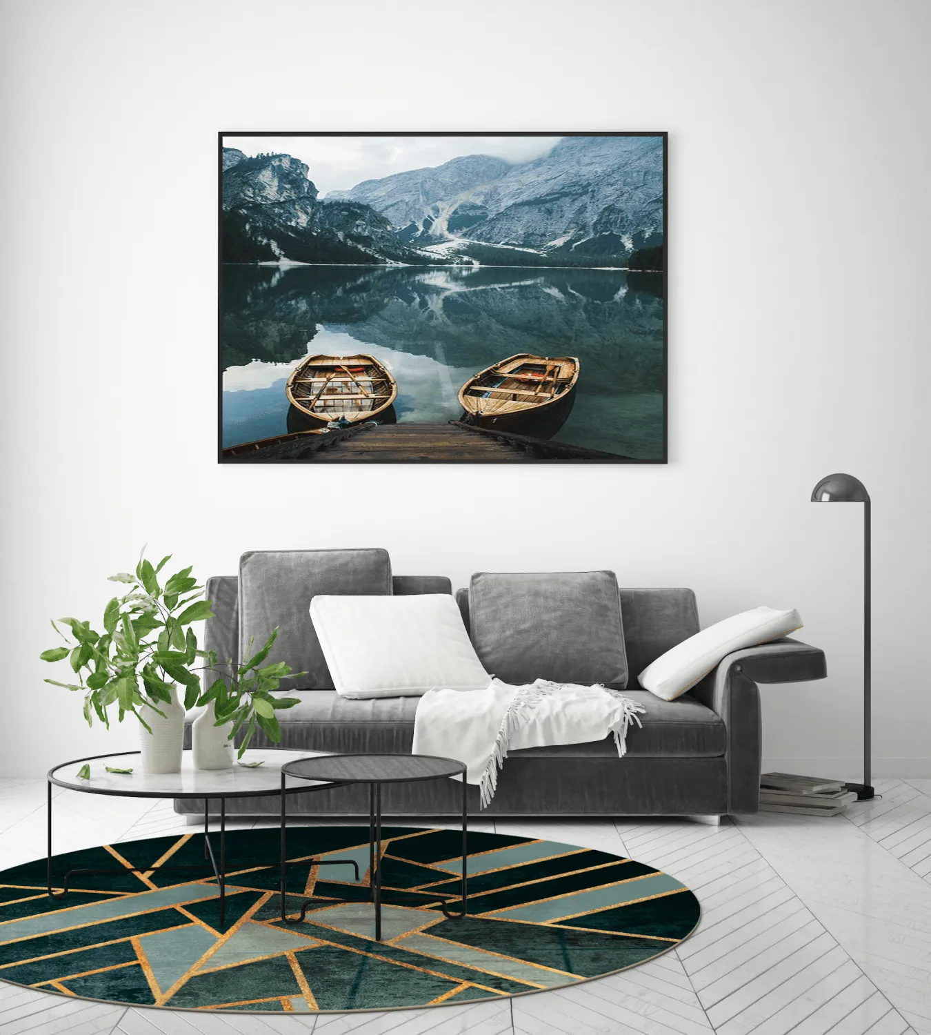 Rond vloerkleed - Amasra (groen)