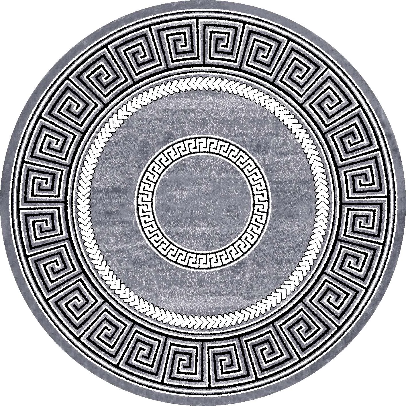 Rond vloerkleed - Ankara Versace (grijs)