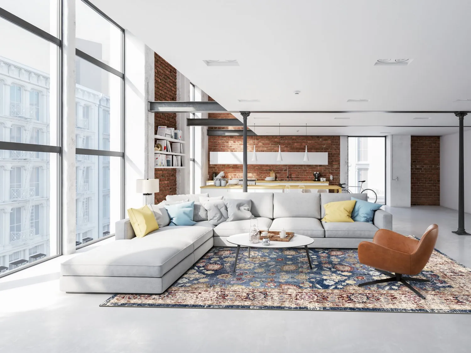 Wilton - Bouhjar (donkerblauw/multi)