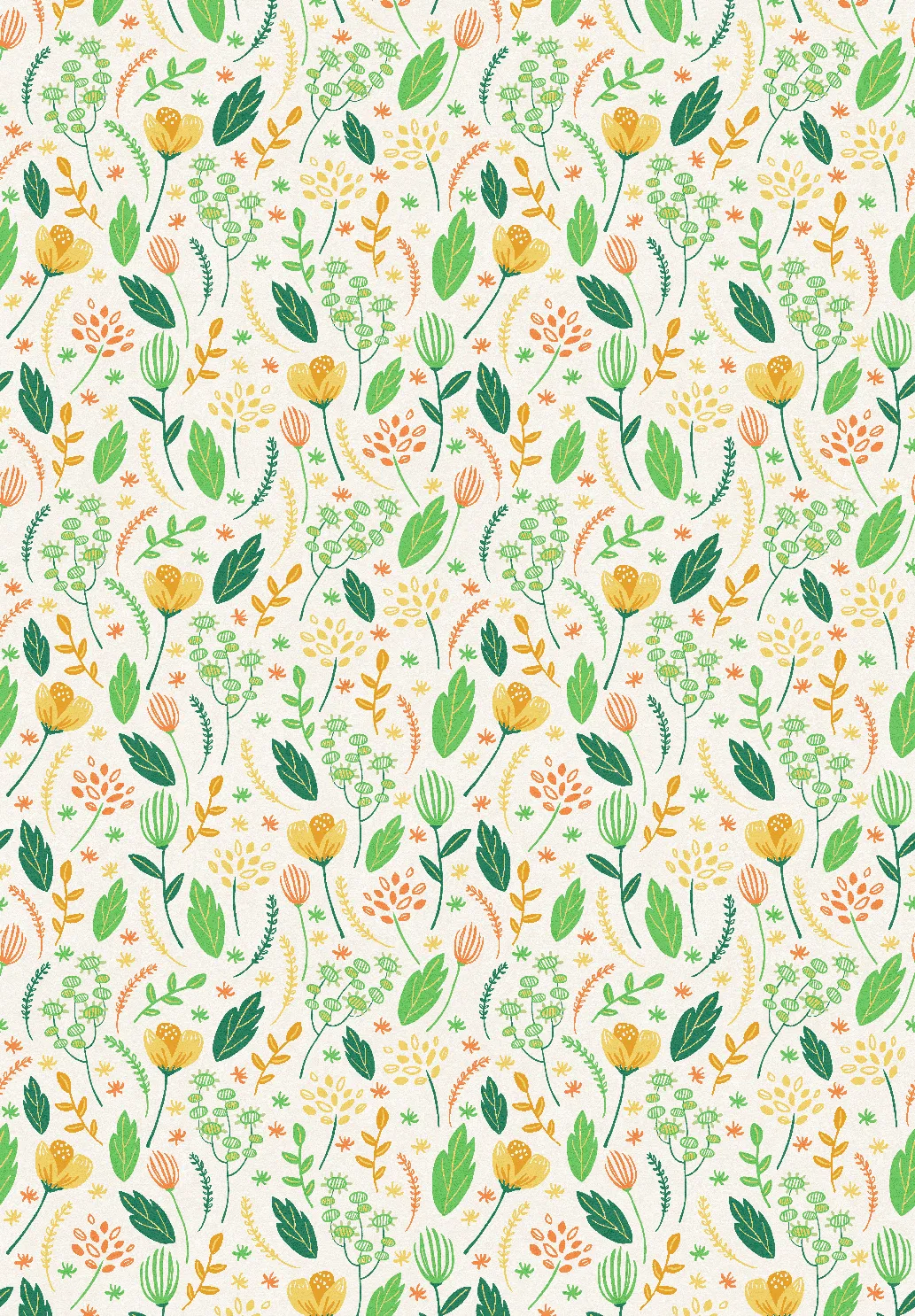 Wilton - Fleur (geel/groen/multi)