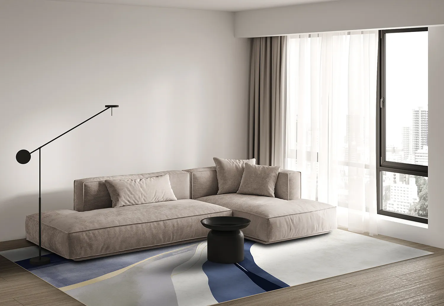 Wilton - Minerva (blauw/multi)
