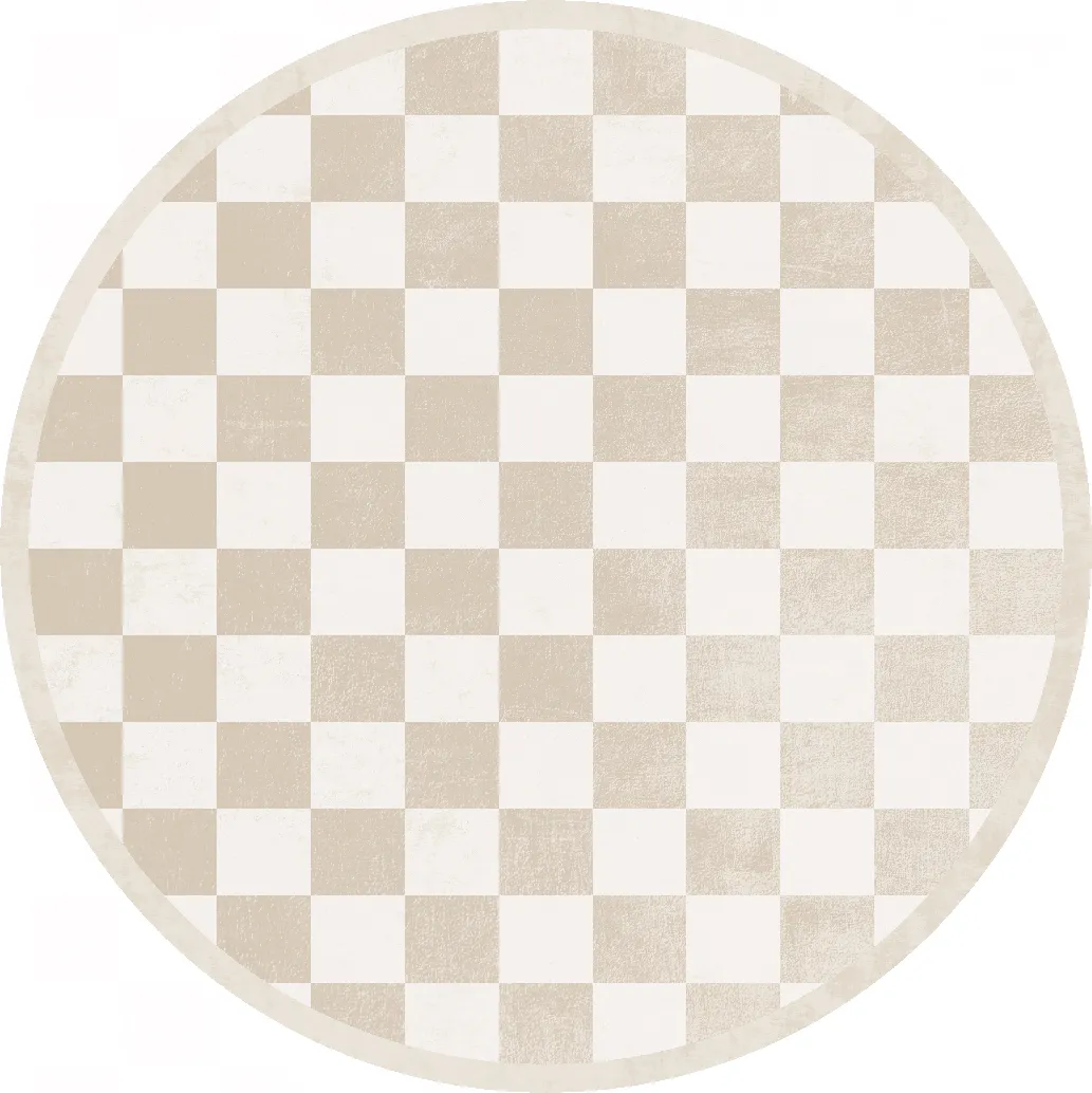 Rond vloerkleed - Nevada (beige/wit)