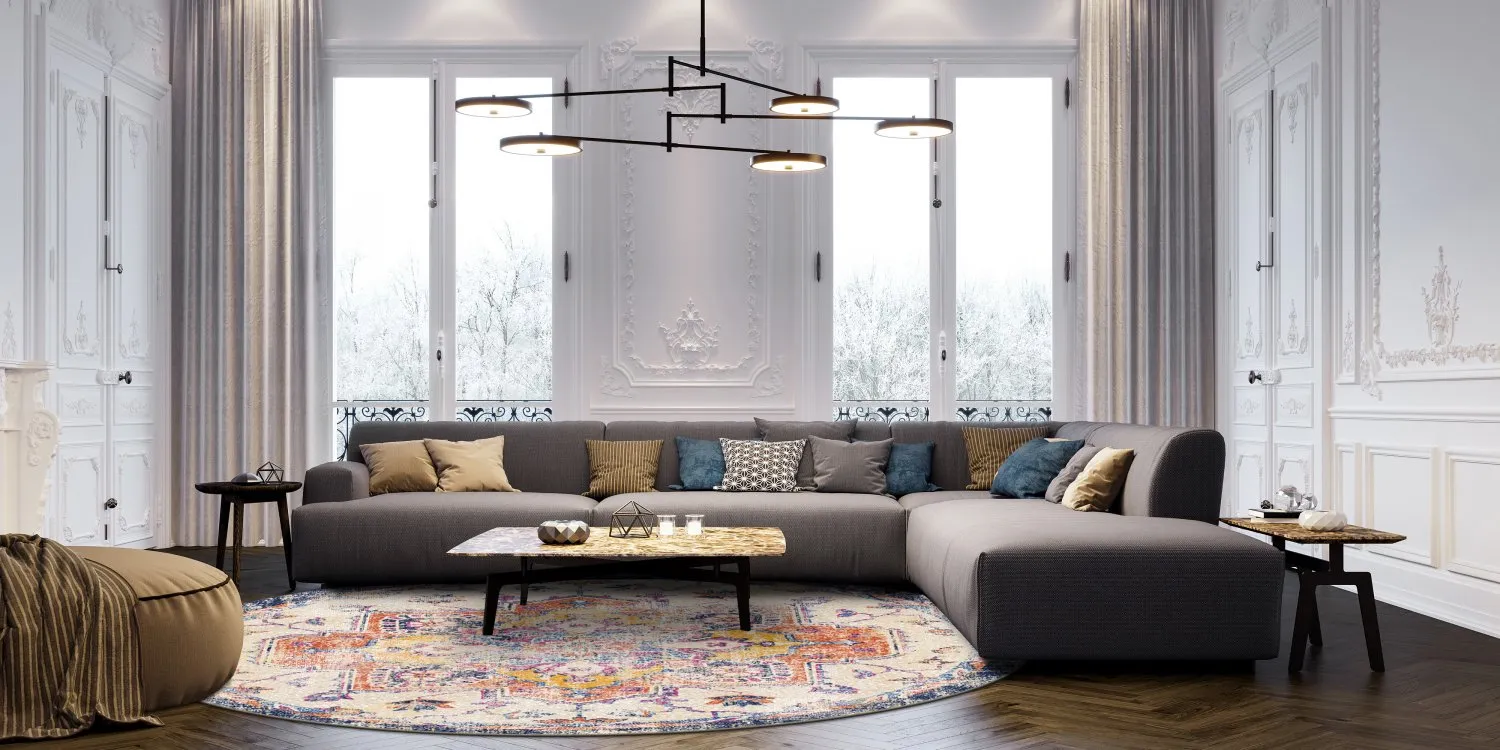 Rond vloerkleed - Lamta (multi)