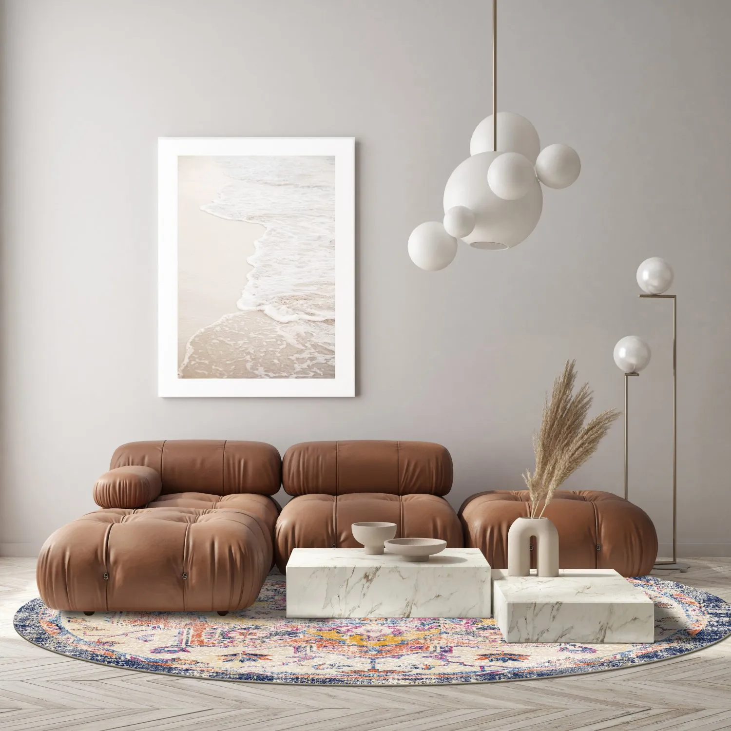 Rond vloerkleed - Lamta (multi)