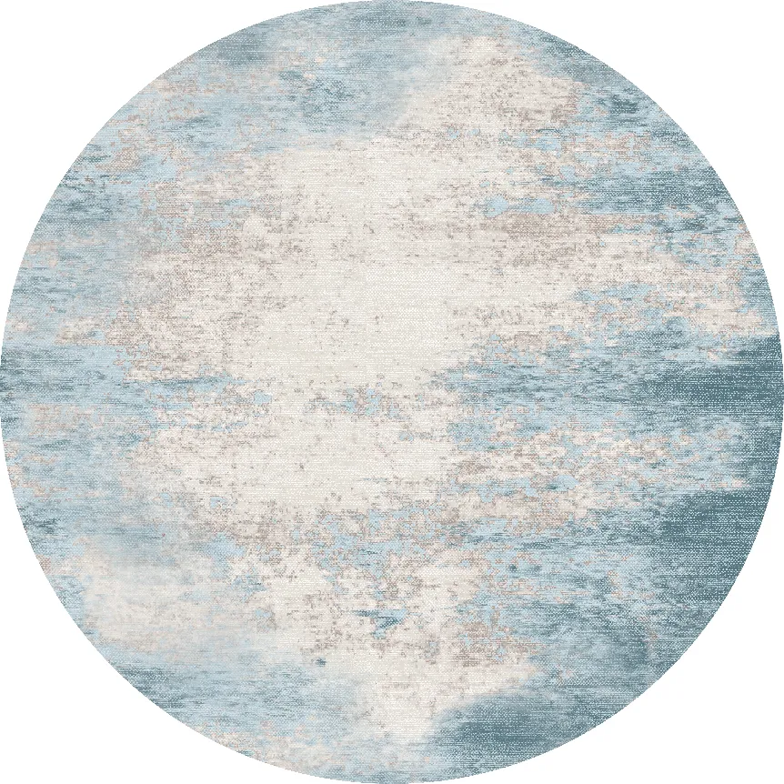 Rond vloerkleed - Zarzi (blauw)