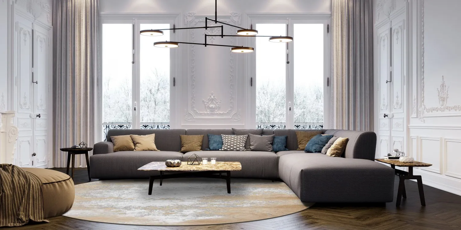 Rond vloerkleed - Zarzi (beige)