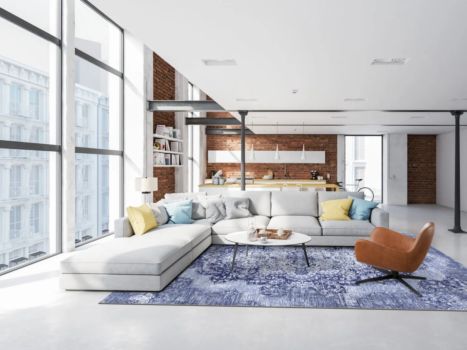 Wilton - Badem (blauw)