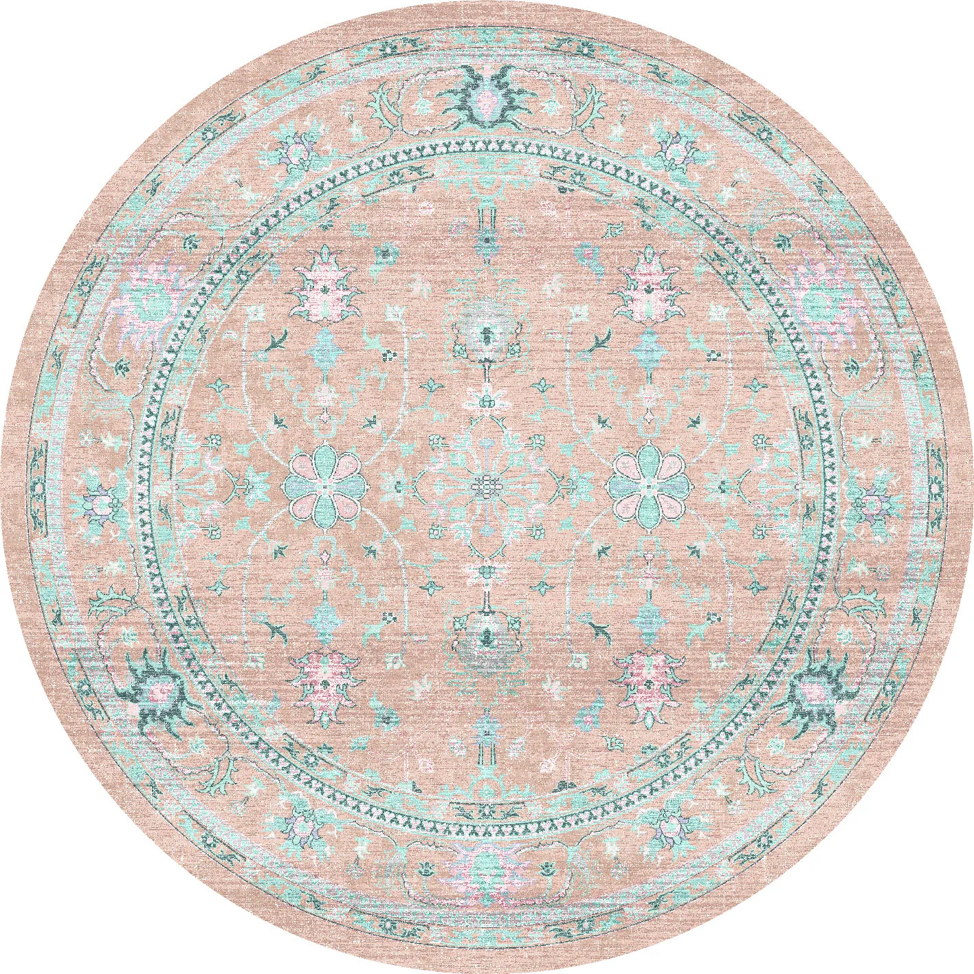 Rond vloerkleed - Livley (roze)