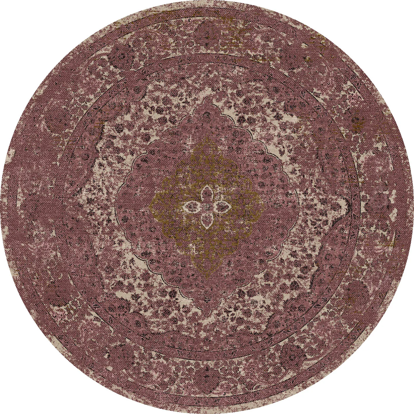 Rond vloerkleed - Lainey (rood)