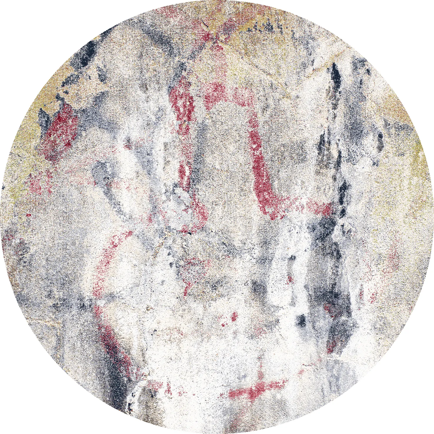 Rond vloerkleed - Laurito (grijs/beige/multi)
