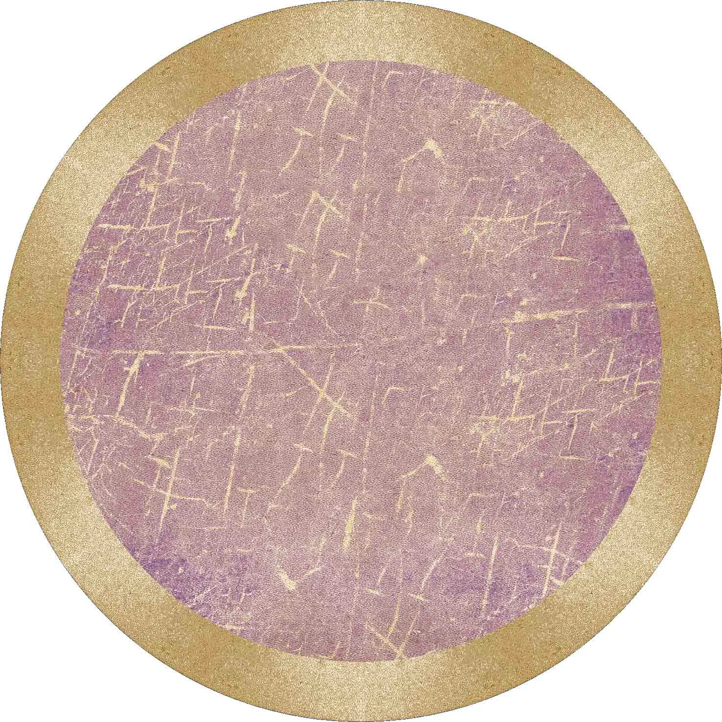 Rond vloerkleed - Roges (roze/goud)