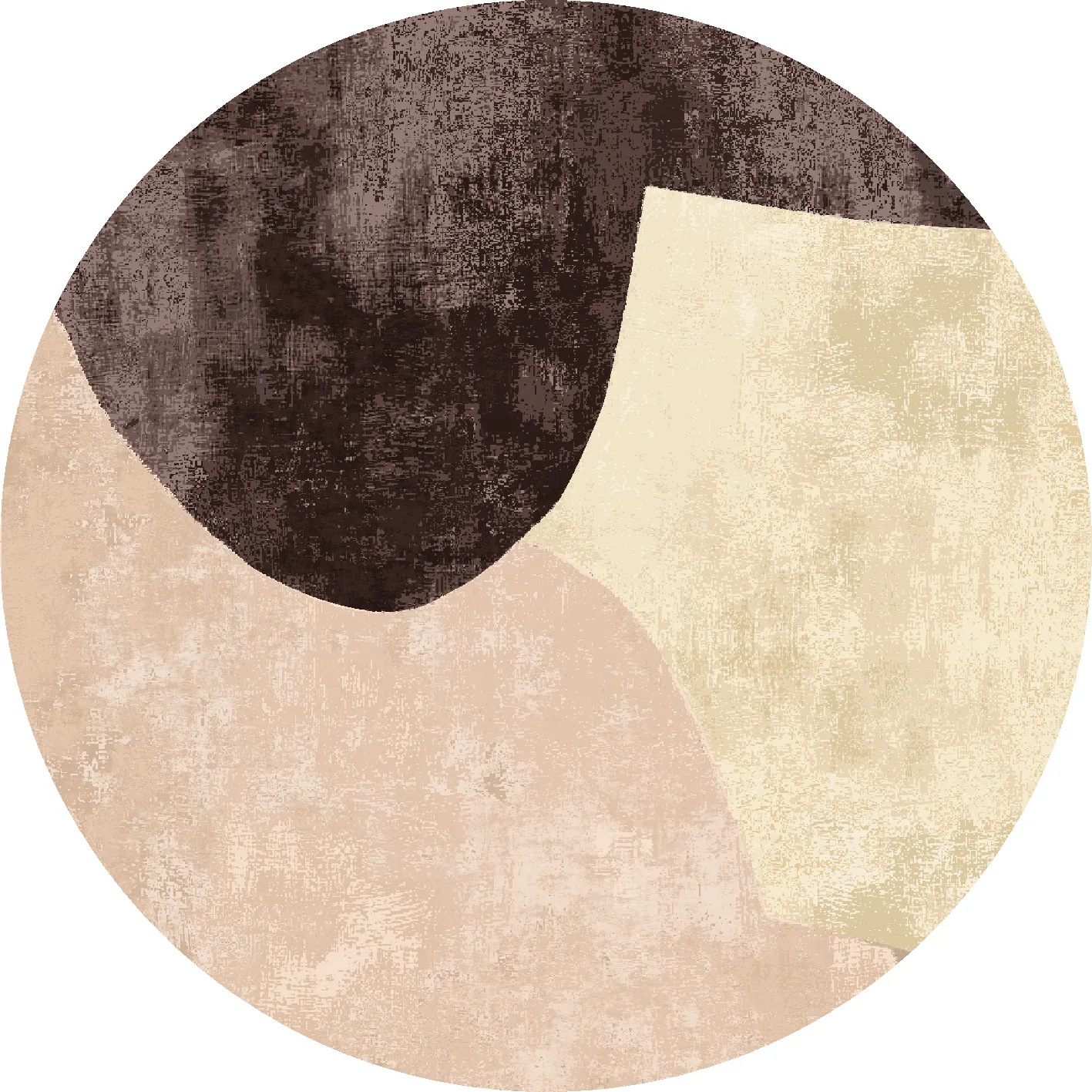 Rond vloerkleed - Lazio (bruin)