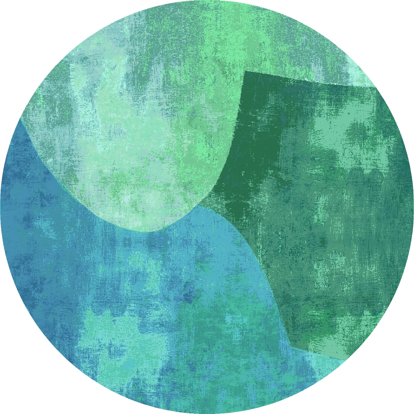 Rond vloerkleed - Lazio (groen)