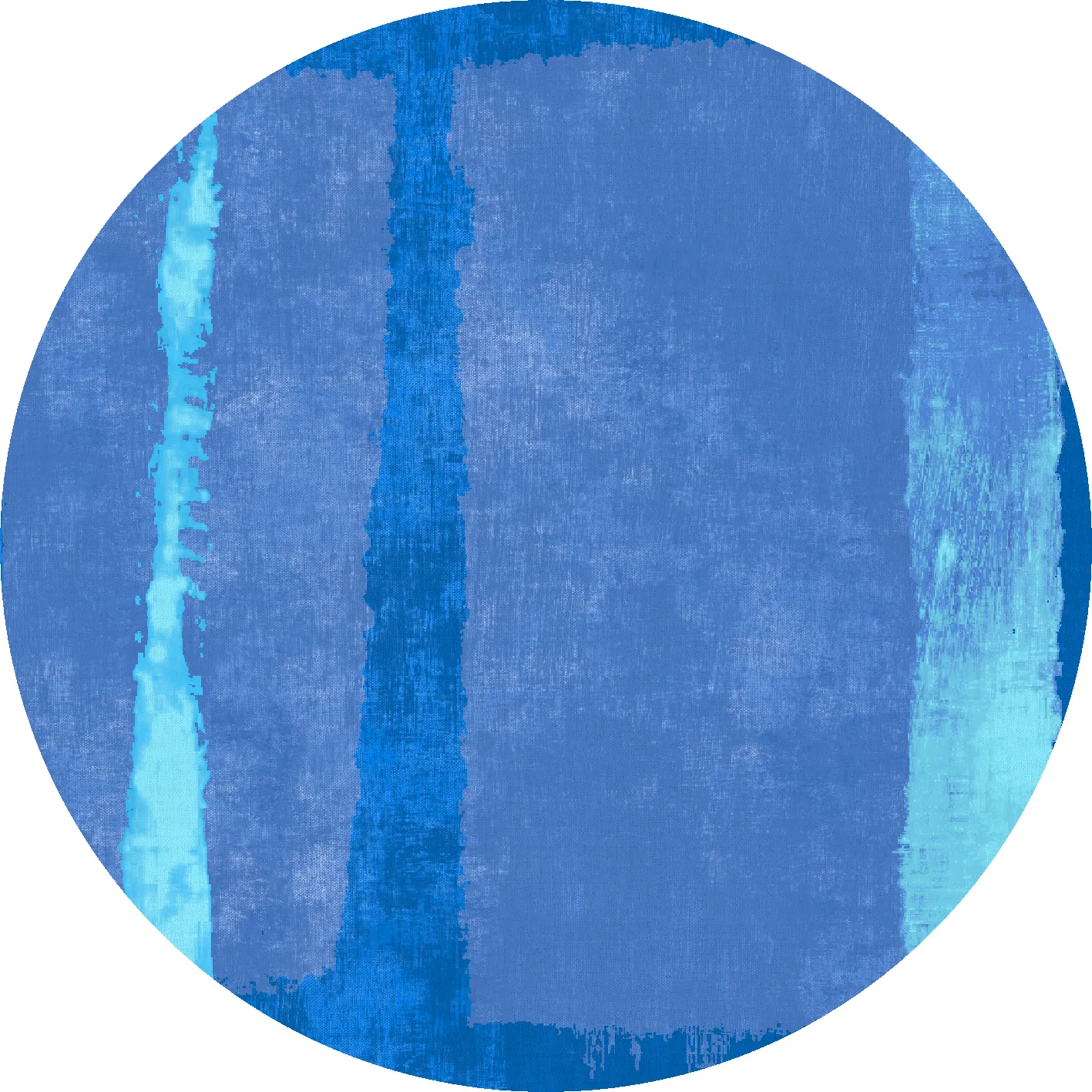 Rond vloerkleed - Asti (blauw)