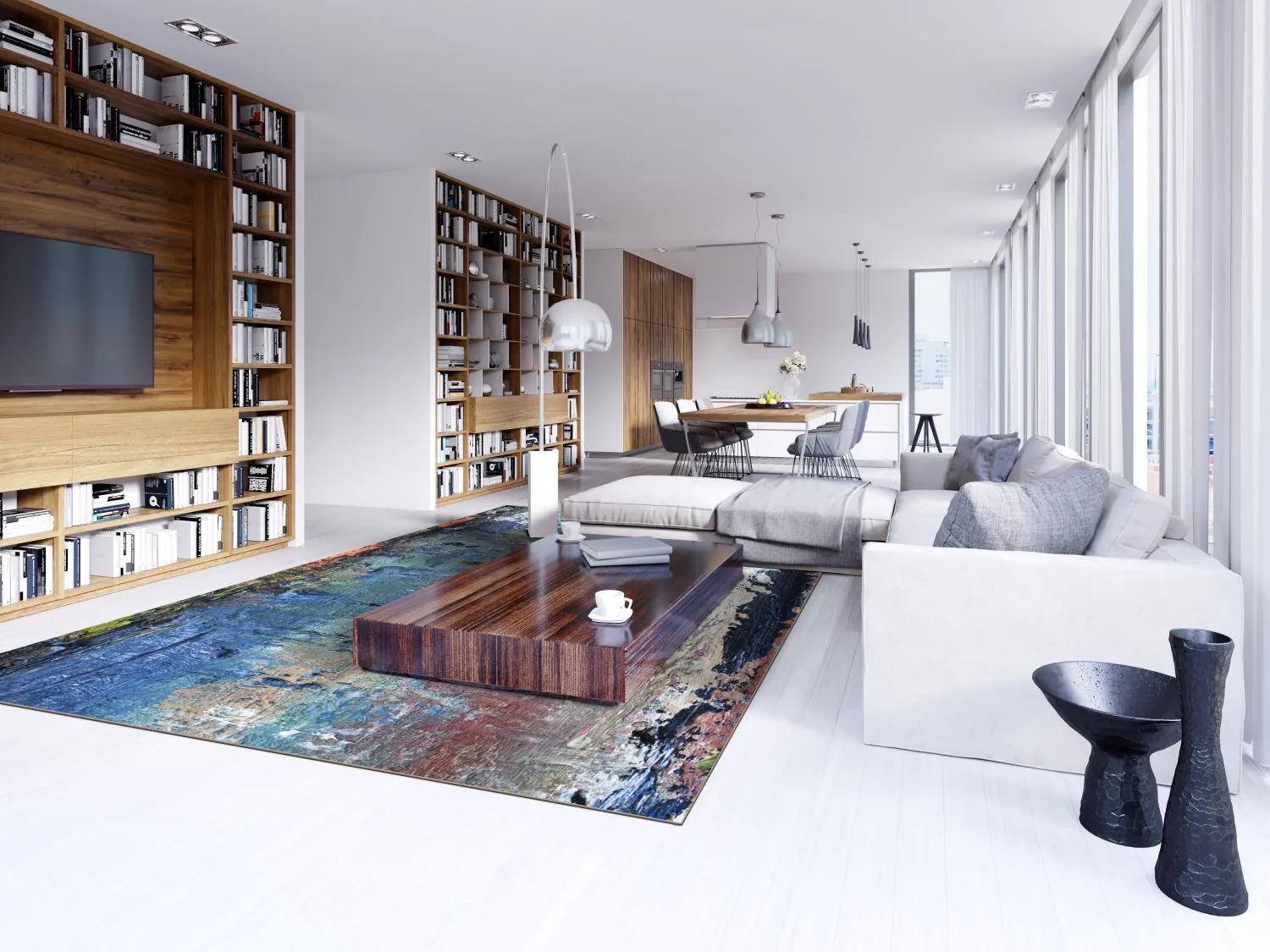 Wilton - Tivat (blauw/multi)