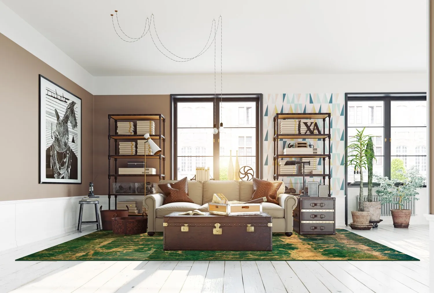 Wilton - Cantoria (beige/groen)