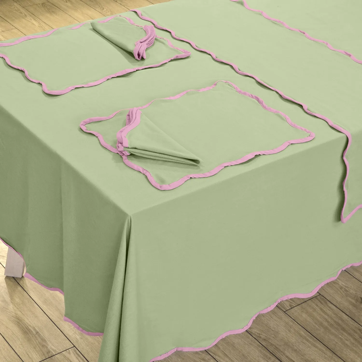 Katoenen tafelkleed - Yrsa (groente)