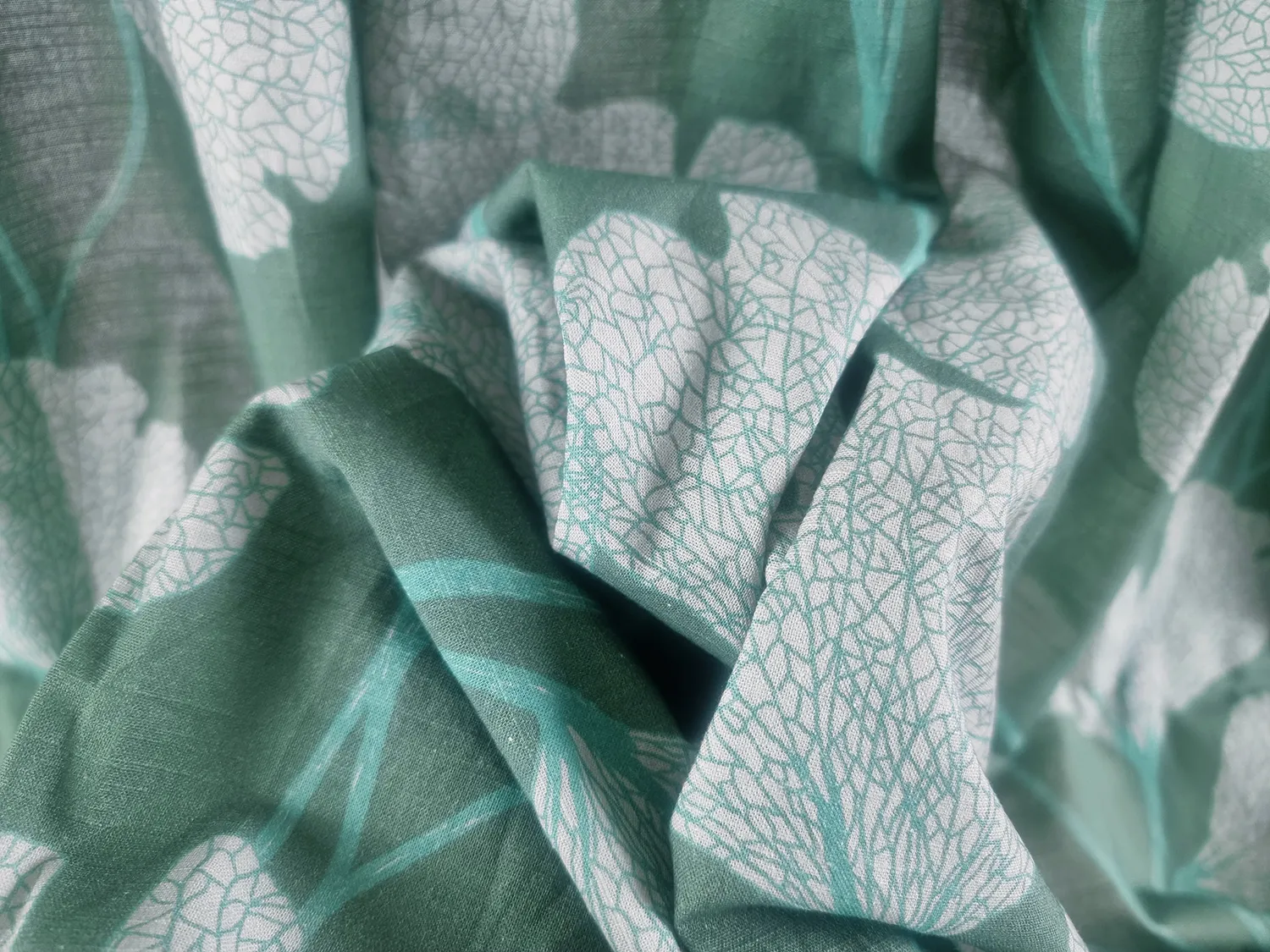 Katoenen tafelkleed - Abril (donkergroen)