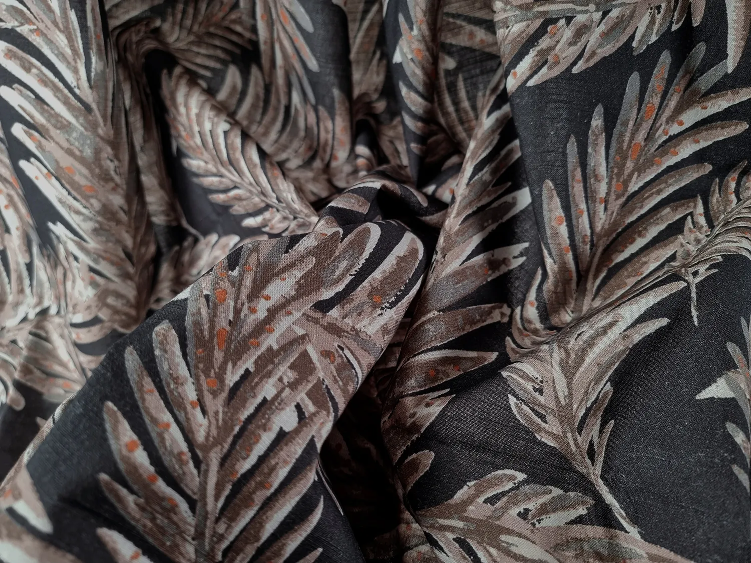 Katoenen tafelkleed - Acacia (grijs)