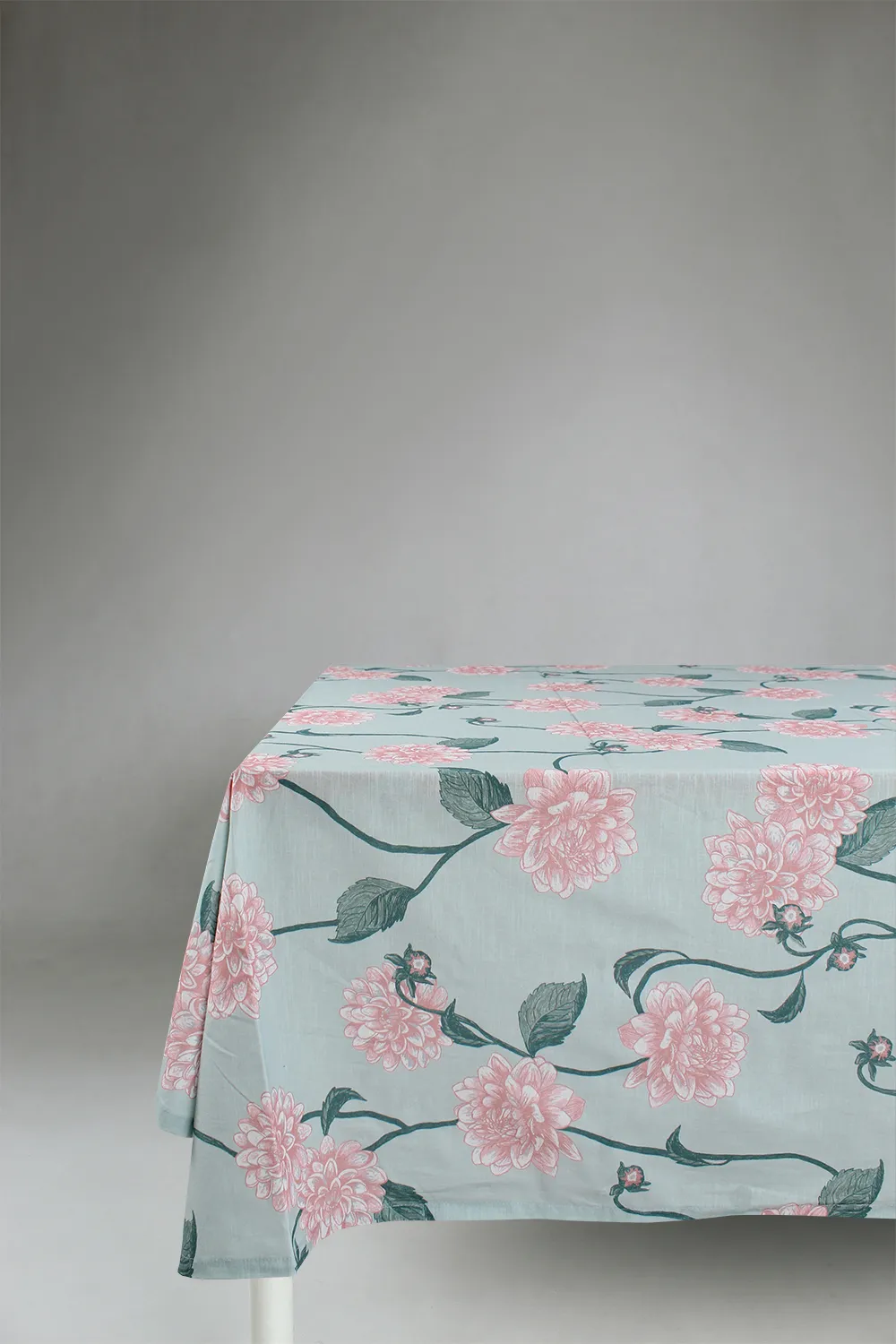 Katoenen tafelkleed - Alyssa (groen/roze)