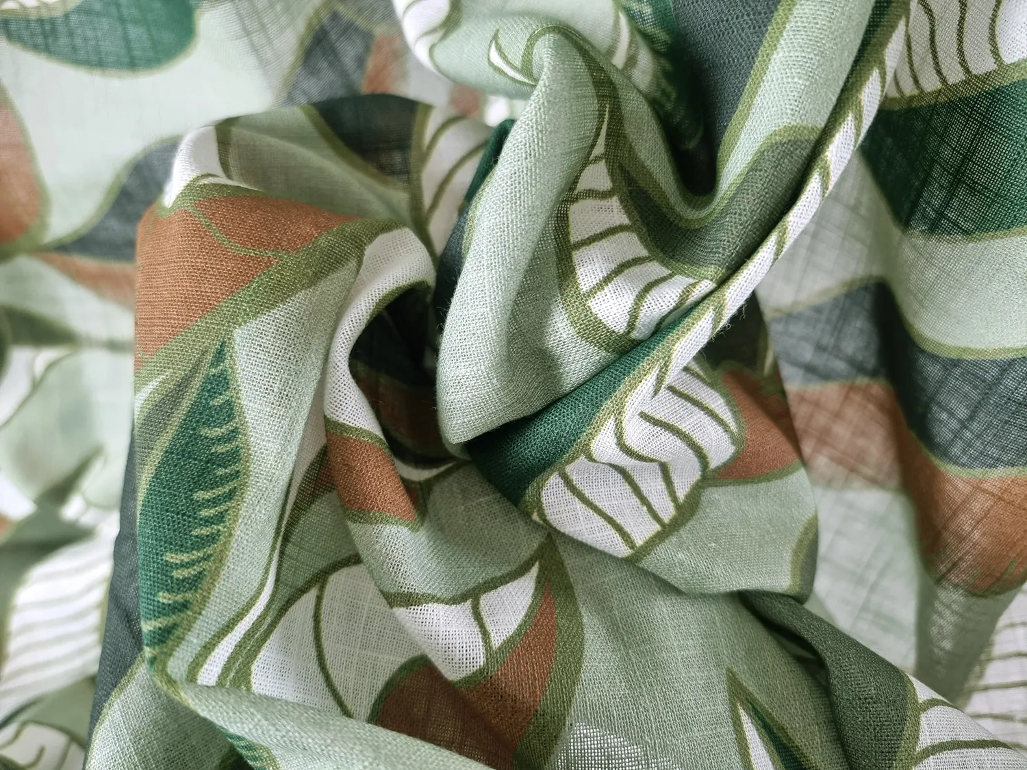 Katoenen tafelkleed - Amalie (groen)