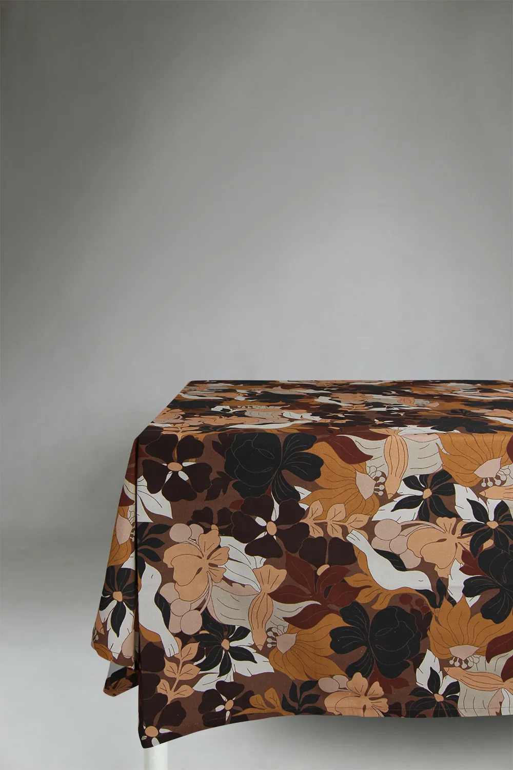 Katoenen tafelkleed - Asta (bruin)