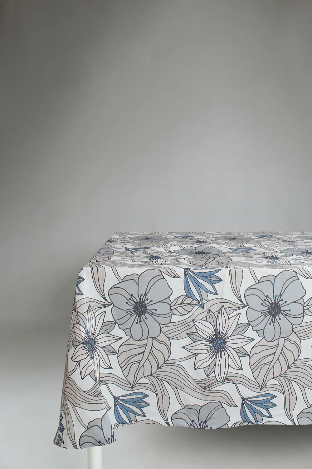 Katoenen tafelkleed - Aurelia (blauw)