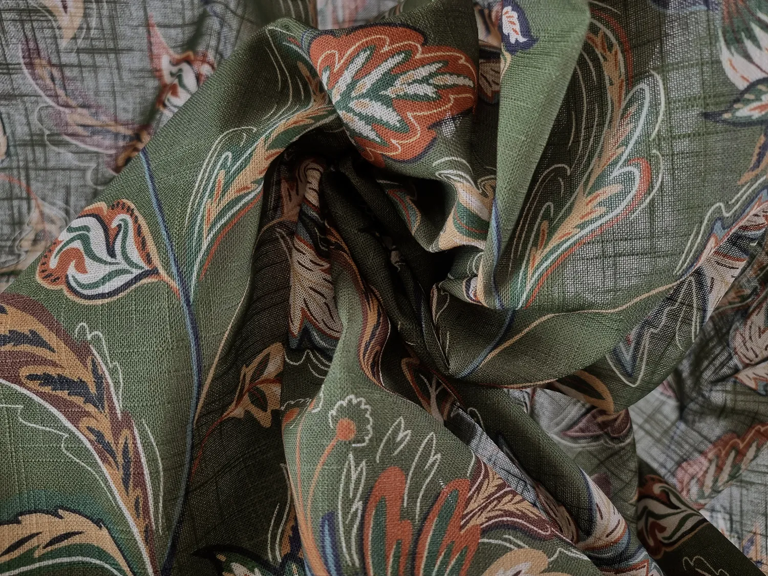 Katoenen tafelkleed - Dagny (groen)