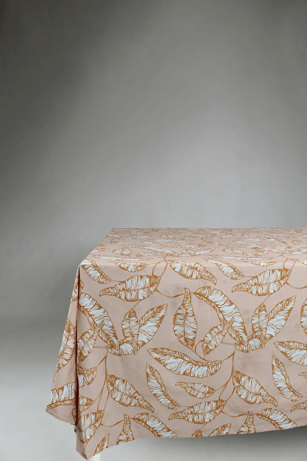 Katoenen tafelkleed - Leaves (oranje)