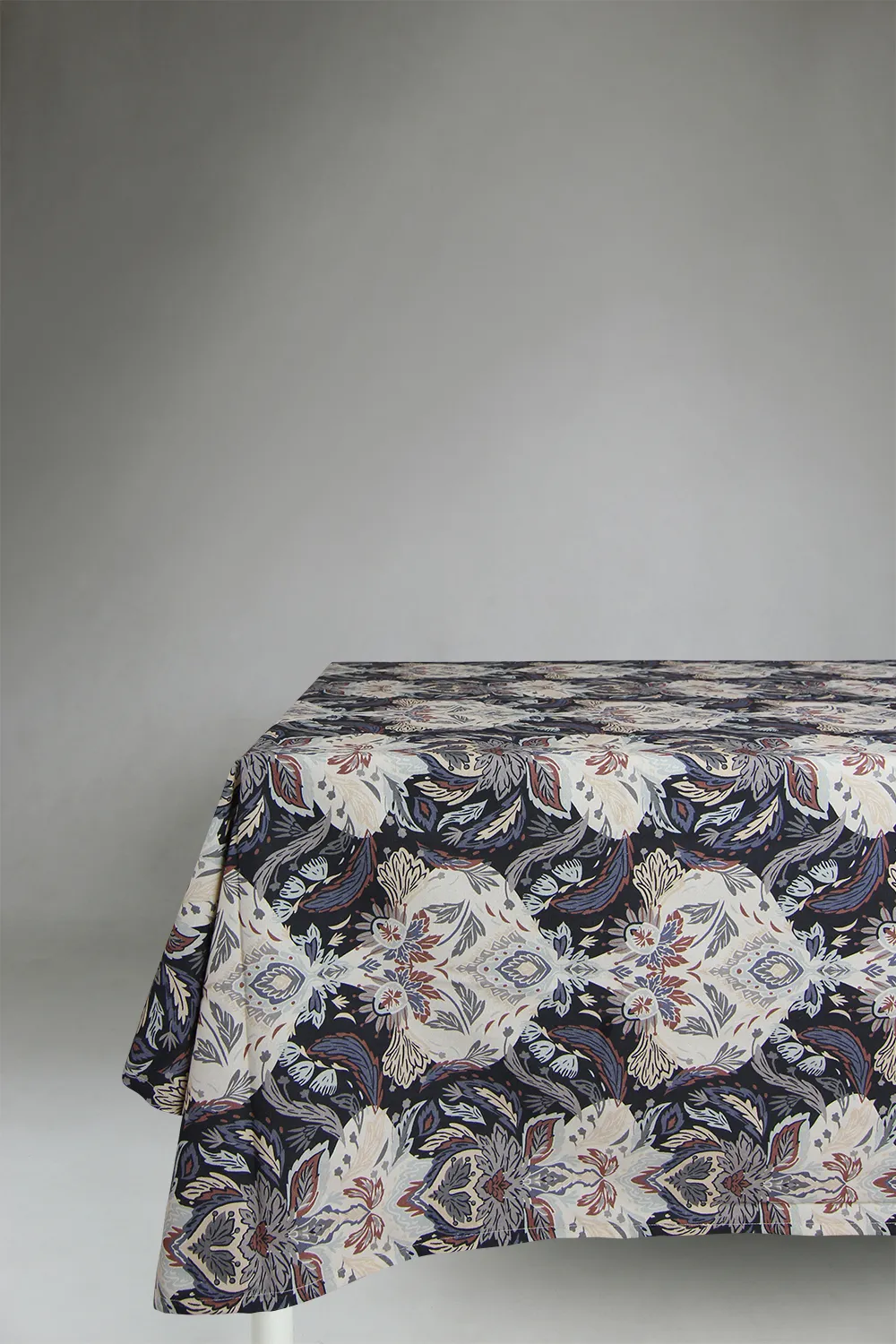 Katoenen tafelkleed - Paula (blauw)