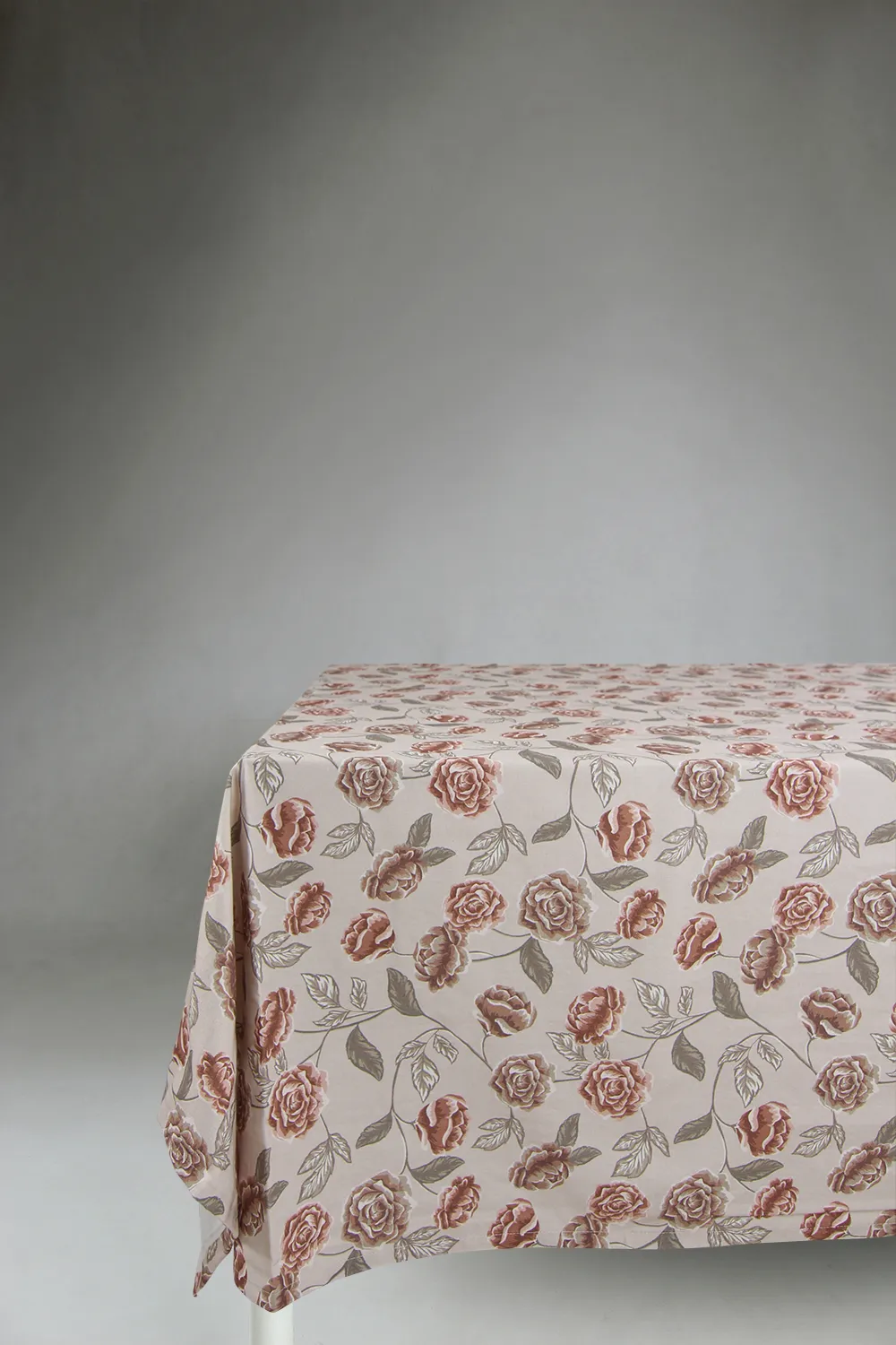 Katoenen tafelkleed - Wreath (roze)