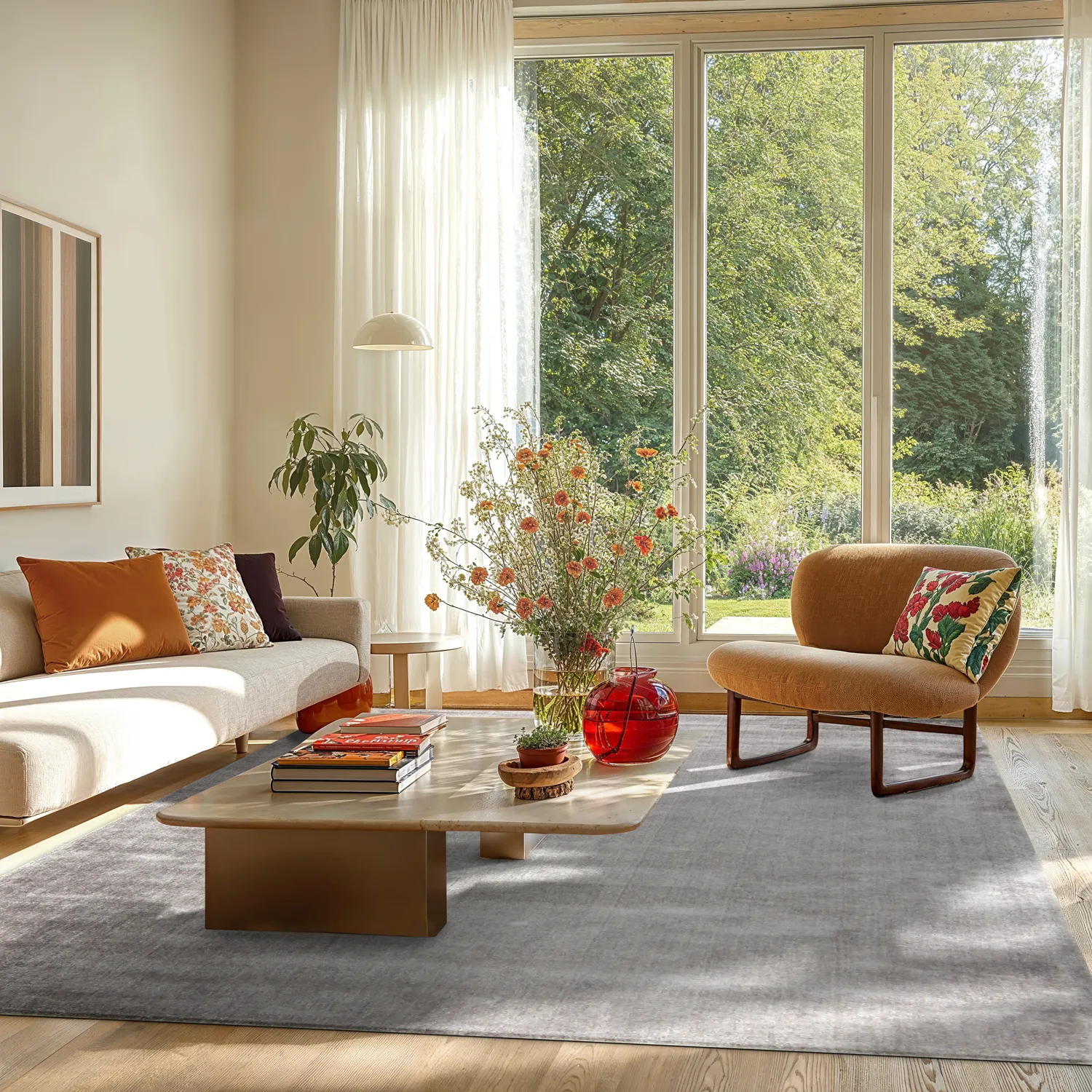 Recycled PET with viscose look (grijs)