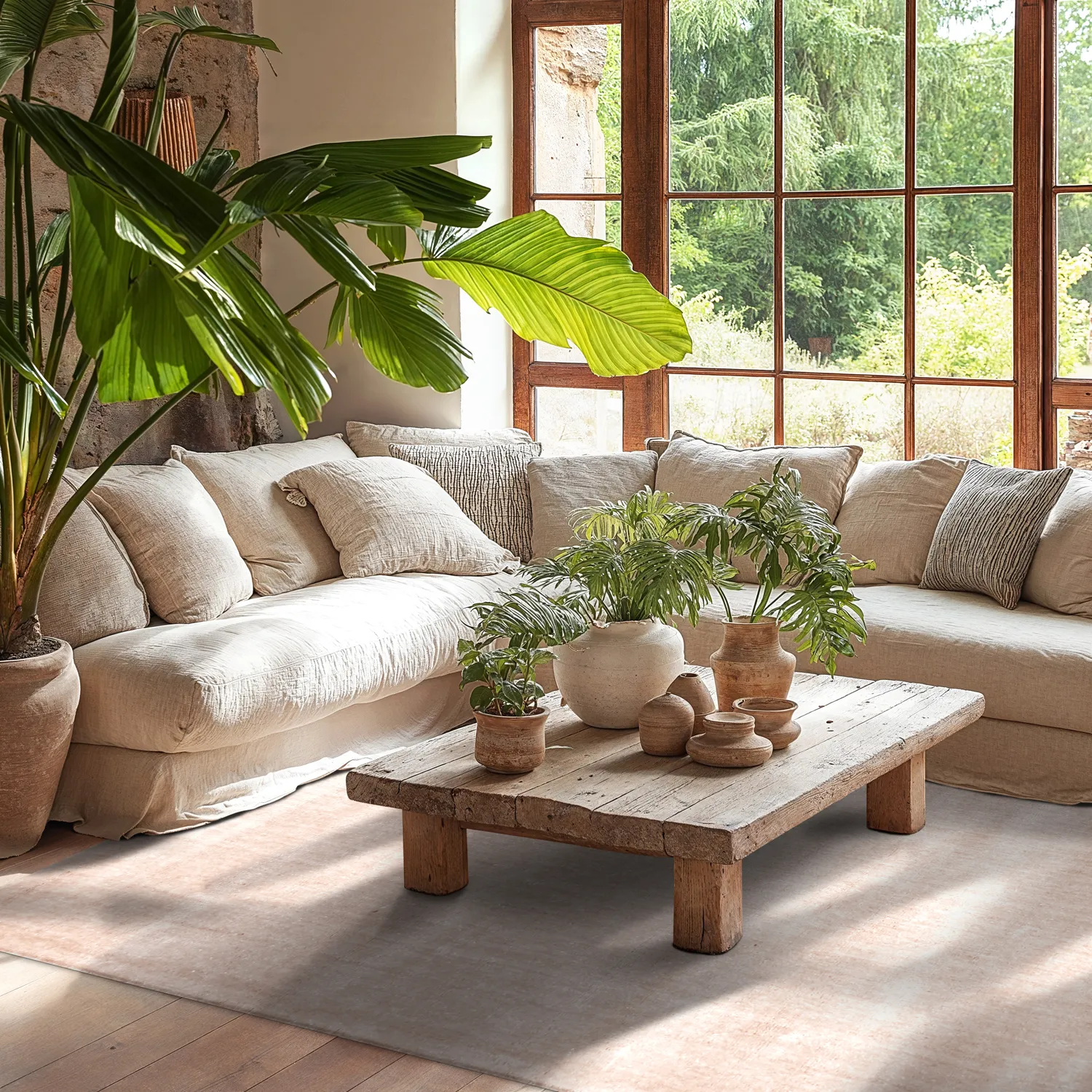 Recycled PET with viscose look (lichtbruin)