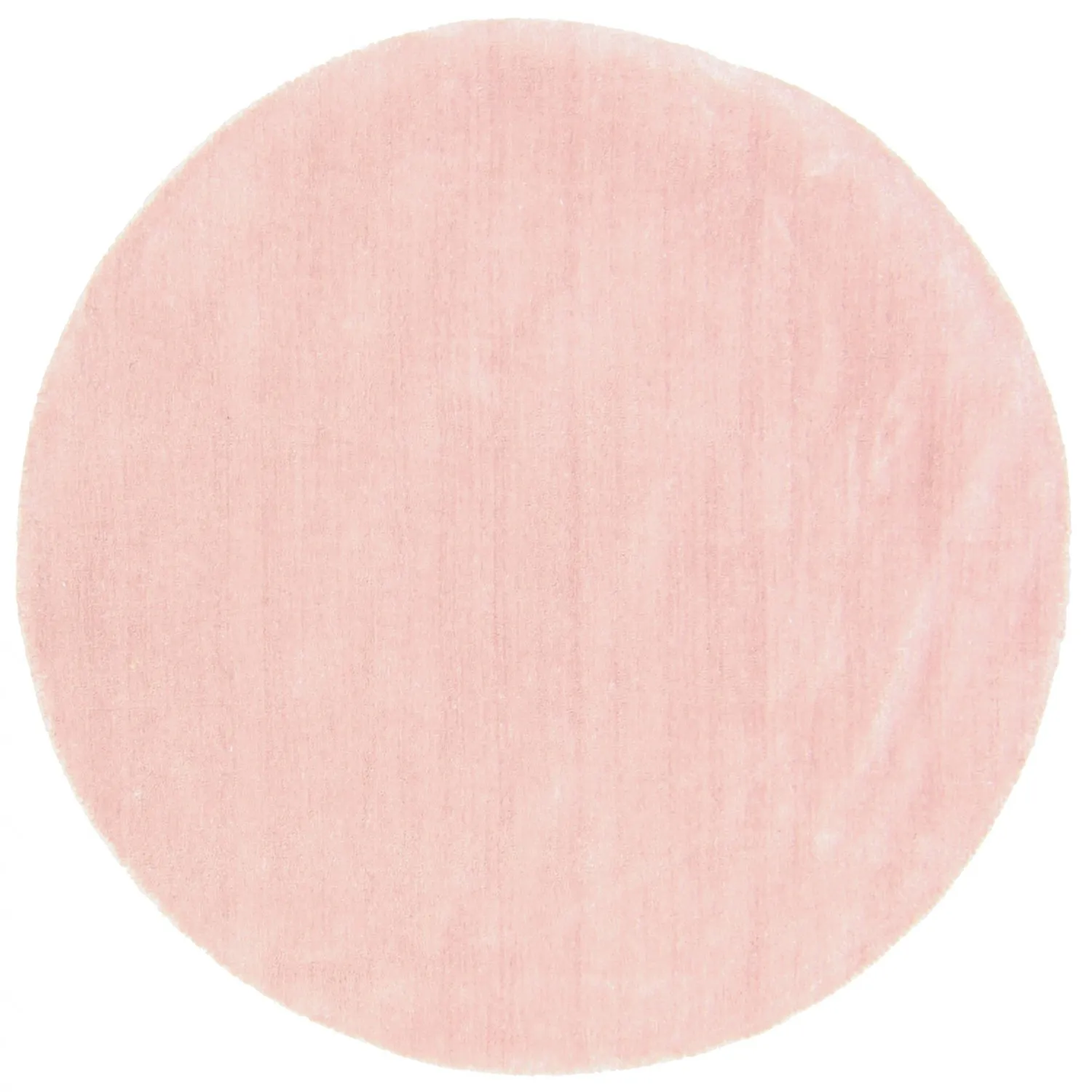 Rond vloerkleed - Recycled PET with viscose look (roze)