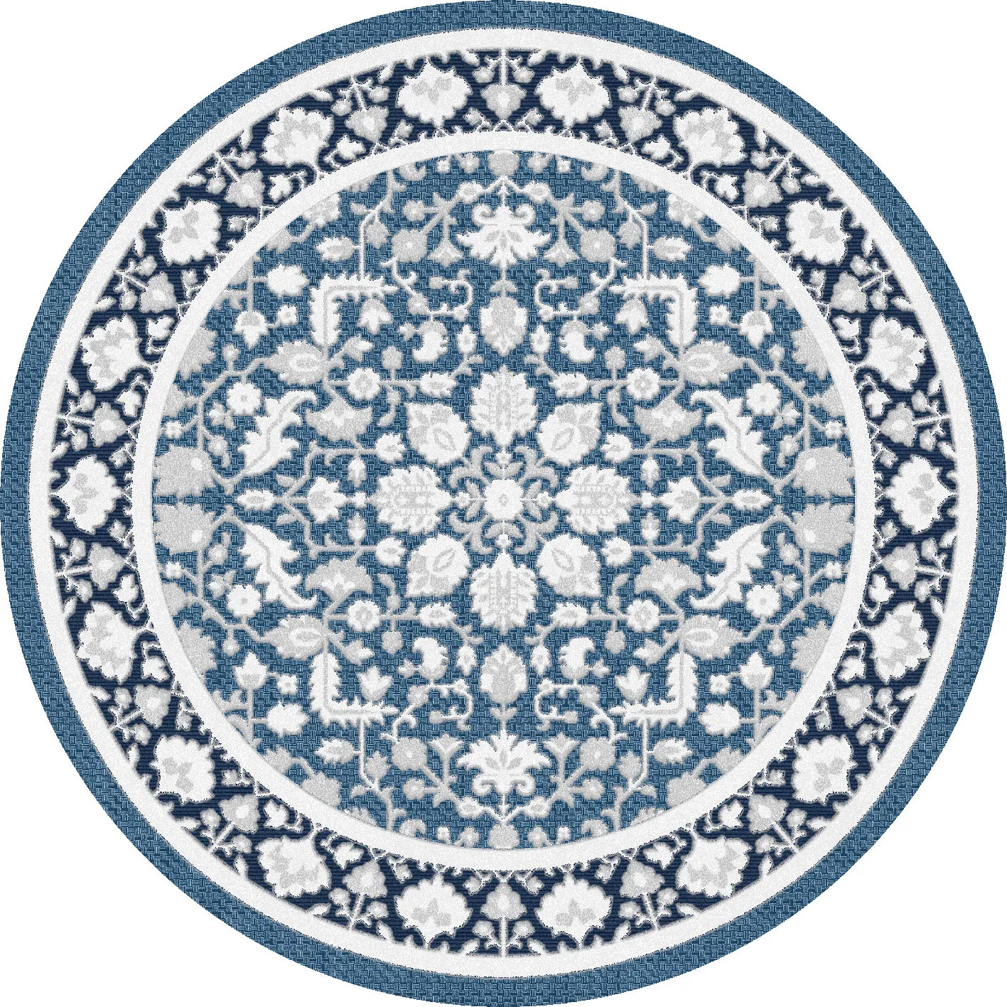 Ronde vloerkleden - Ember (blauw)