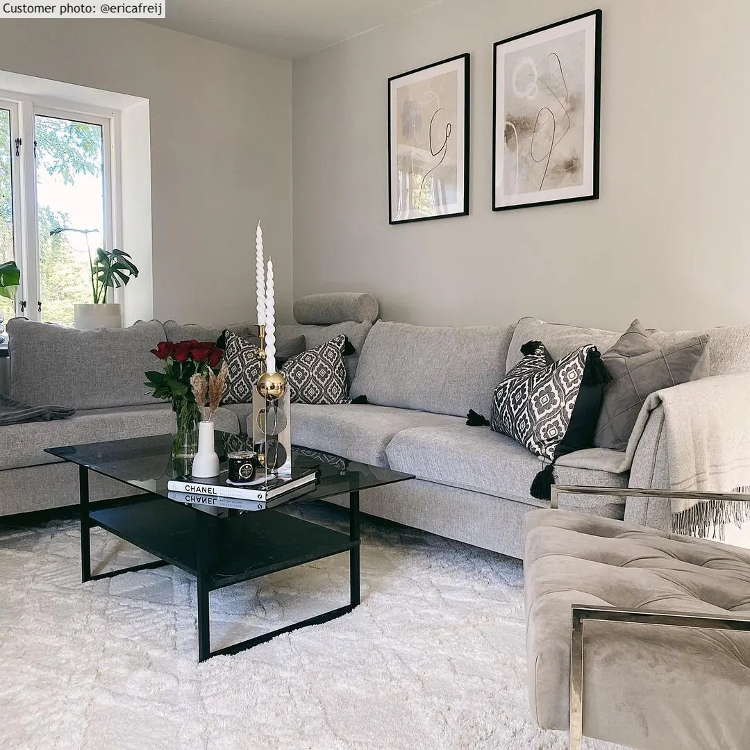 Hoogpolig vloerkleed - Rostock (offwhite)