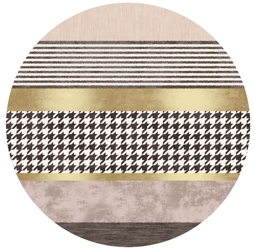 Rond vloerkleed - Esme (bruin/multi)
