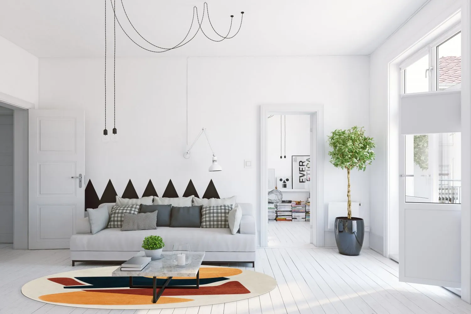 Rond vloerkleed - Beira (multi)