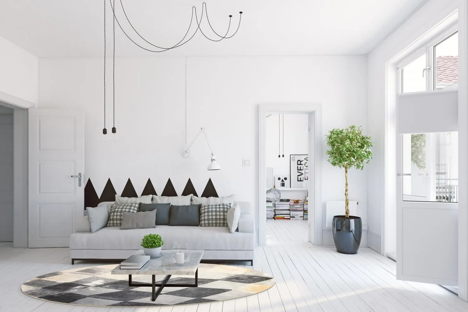 Rond vloerkleed - Daire (multi)