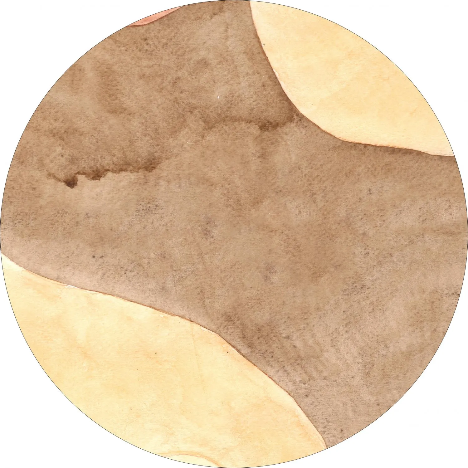 Rond vloerkleed - Nisa (bruin/beige)