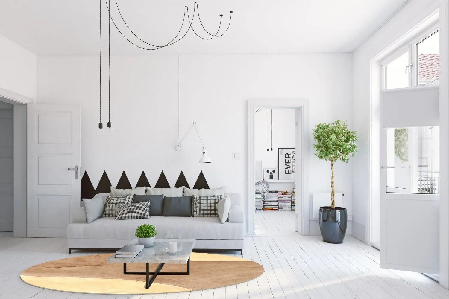 Rond vloerkleed - Nisa (bruin/beige)